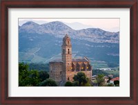 Framed Church in Village of Patrimonio, Corsica, France