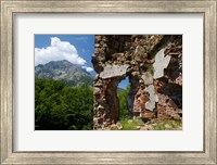 Framed Genoese Fort Ruins, Corsica, France