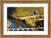 Framed Hot Air Balloon, Chateau de Castelnaud