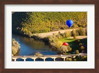 Framed Hot Air Balloon, Chateau de Castelnaud