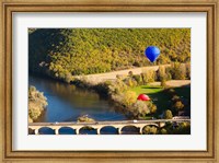 Framed Hot Air Balloon, Chateau de Castelnaud
