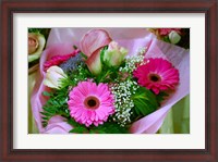 Framed Flowers in Market