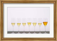 Framed Wine Tasting Glasses, Maison de la Champagne