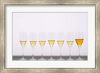 Framed Wine Tasting Glasses, Maison de la Champagne