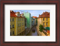 Framed Historical Buildings and Canal, Czech Republic