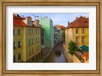 Framed Historical Buildings and Canal, Czech Republic