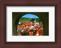 Framed Cityscape of Cesky Krumlov, Czech Republic