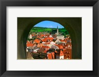 Framed Cityscape of Cesky Krumlov, Czech Republic