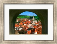 Framed Cityscape of Cesky Krumlov, Czech Republic