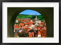 Framed Cityscape of Cesky Krumlov, Czech Republic