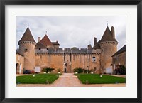 Framed Medieval Chateau de Rully