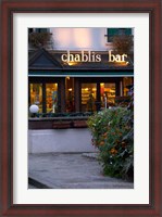 Framed Chablis Bar Cafe, Chablis, Bourgogne, France