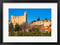 Framed Ruins of the Pope's Summer Castle in Chateauneuf-du-Pape