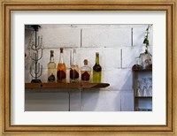 Framed Collection of Pear Eau-de-Vie, Champagne Francois Seconde