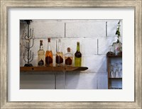 Framed Collection of Pear Eau-de-Vie, Champagne Francois Seconde