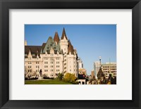 Framed Chateau Laurier Hotel in Ottawa