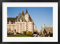 Framed Chateau Laurier Hotel in Ottawa