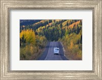 Framed Dempster Highway in the Fall
