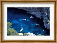 Framed Mediterranean Coast of the French Riviera