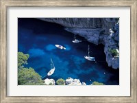 Framed Mediterranean Coast of the French Riviera