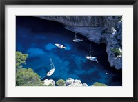 Framed Mediterranean Coast of the French Riviera