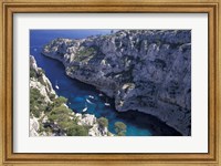 Framed Limestone Cliffs,Provence, France