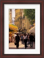 Framed Rue de Republique, Menton, Cote D'Azure, France