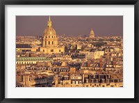 Framed Les Invalides and Panthenon, Paris, France