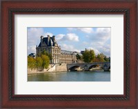 Framed Pont Royal and the Louvre Museum