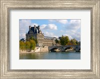 Framed Pont Royal and the Louvre Museum