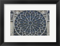 Framed South Rose Window of Notre-Dame, Paris, France
