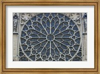 Framed South Rose Window of Notre-Dame, Paris, France