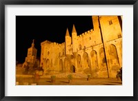 Framed Papal Palace at Night, Avignon