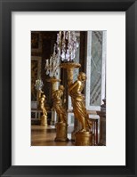 Framed Hall of Mirrors and Gold Statues, Versailles, France