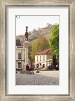 Framed Main Square with Statue, Tokaj, Hungary