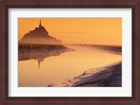 Framed Mont St Michel, Normandy, France