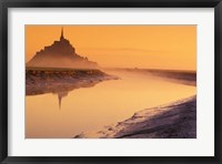 Framed Mont St Michel, Normandy, France