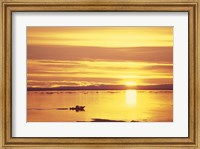 Framed Baffin Island Sunset