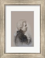 Framed Mozart Drawing