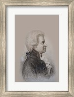 Framed Mozart Drawing