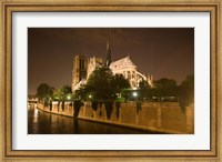 Framed Notre Dame at Twilight