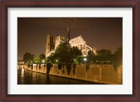 Framed Notre Dame at Twilight