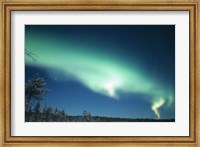 Framed Aurora Borealis, Lapland, Finland