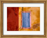 Framed Roussillon Blue Shutters