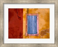 Framed Roussillon Blue Shutters