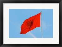 Framed Albania, Tirana, Flag