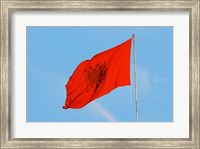 Framed Albania, Tirana, Flag