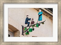 Framed Wrought Iron Sign, Hautvillers, France