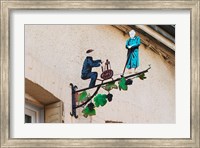 Framed Wrought Iron Sign, Hautvillers, France