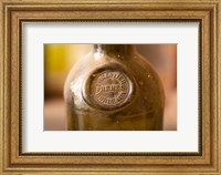 Framed Antique Wine Bottle with Molded Seal